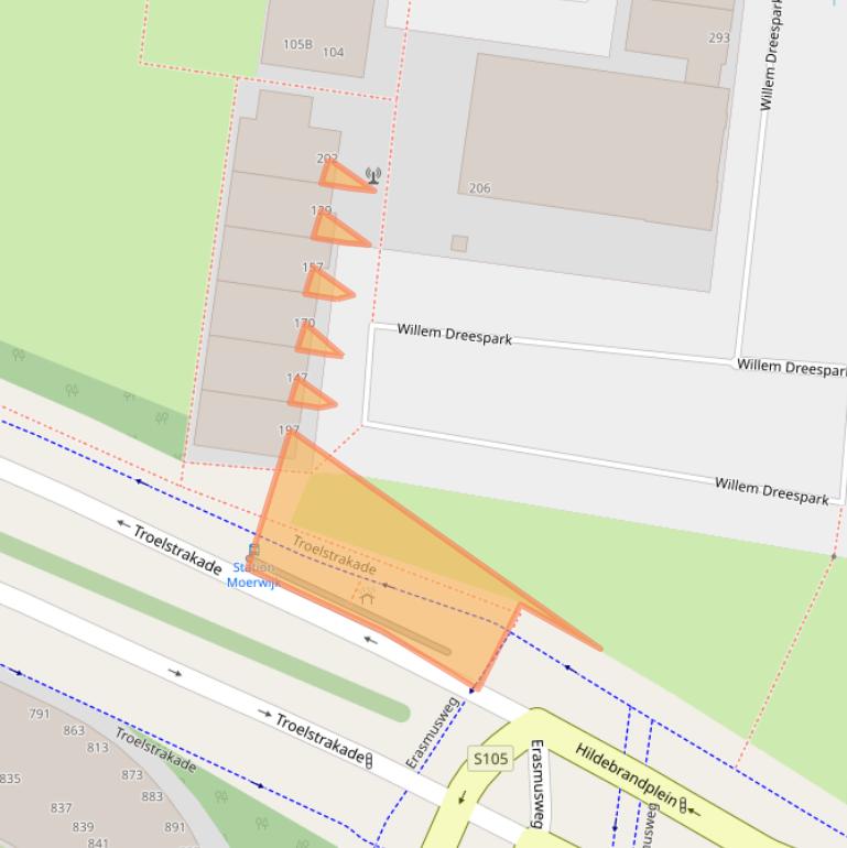 Kaart van postcodegebied 2531SM.