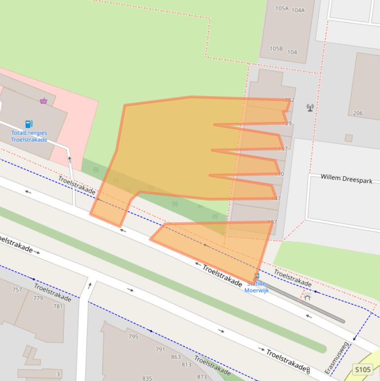 Kaart van postcodegebied 2531SN.