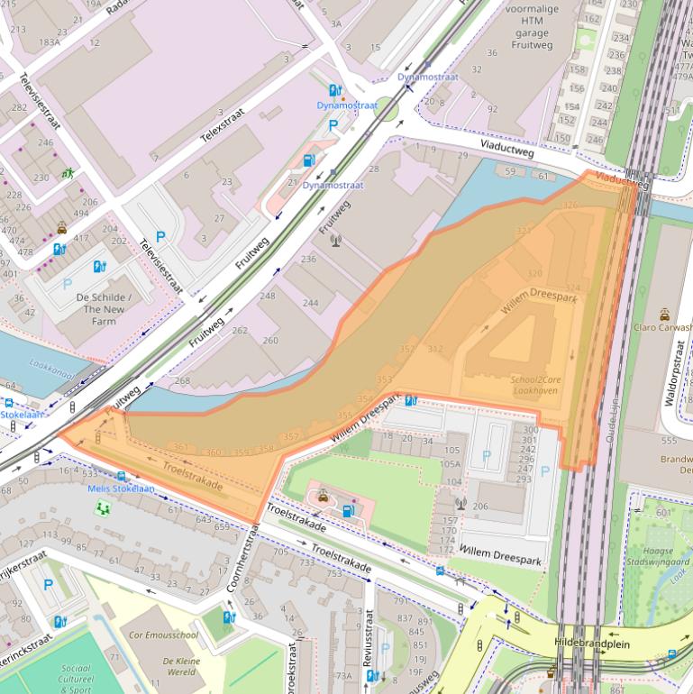 Kaart van postcodegebied 2531SX.