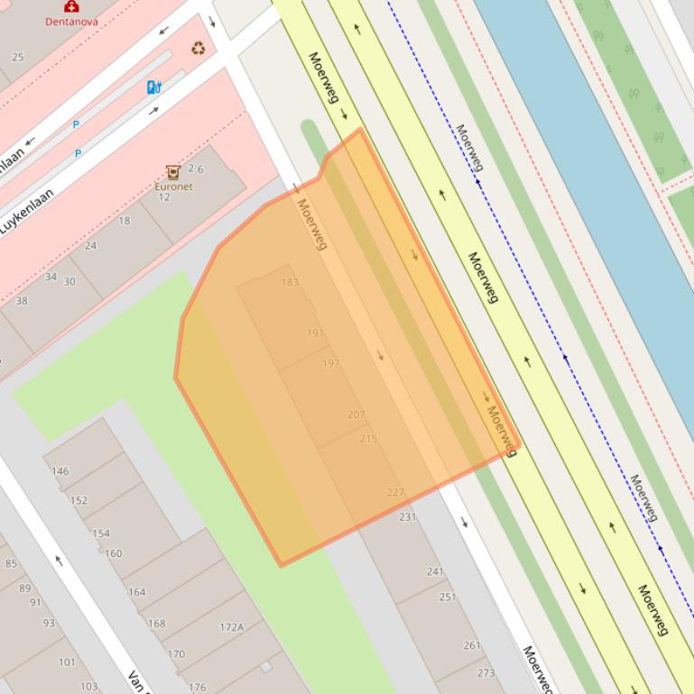 Kaart van postcodegebied 2531TD.