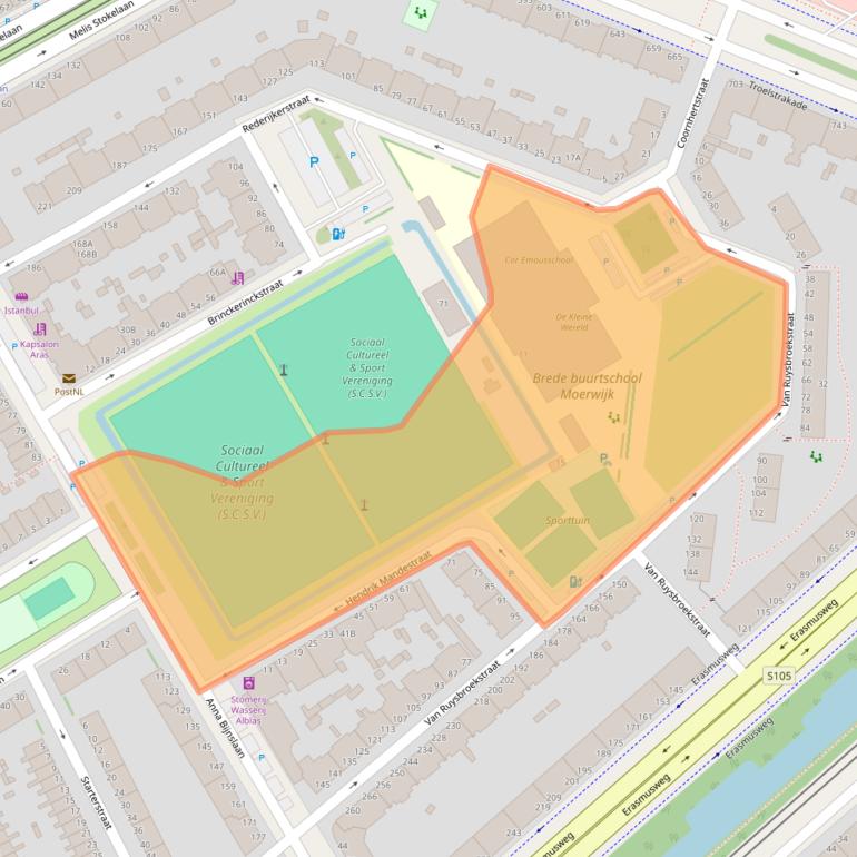 Kaart van postcodegebied 2531TG.