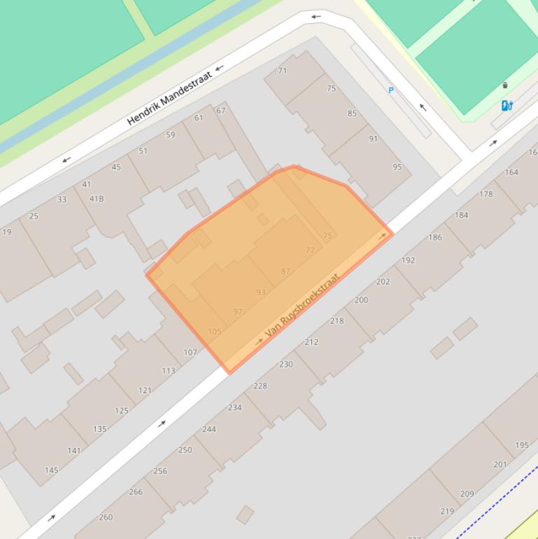 Kaart van postcodegebied 2531TH.