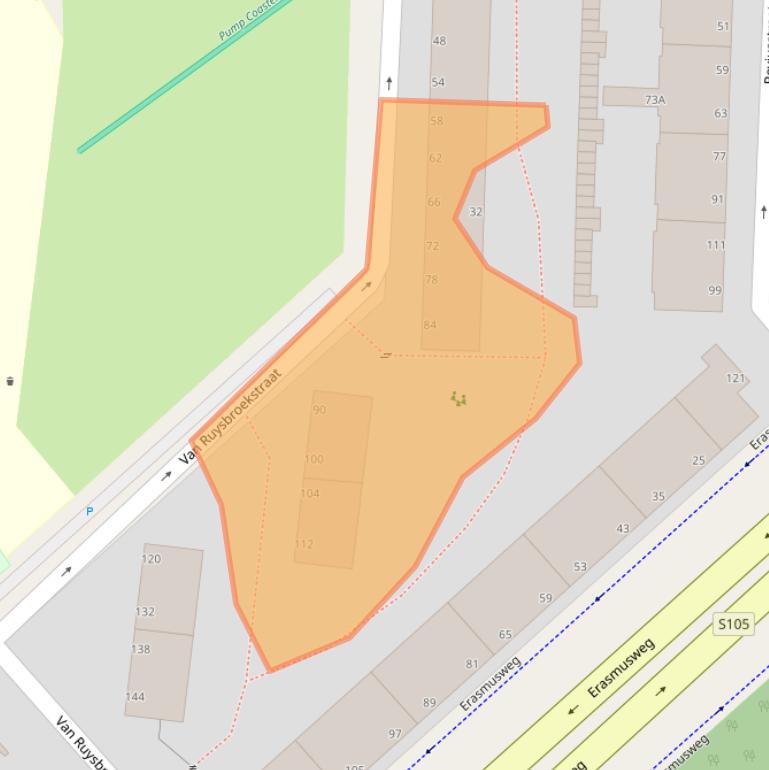 Kaart van postcodegebied 2531TL.