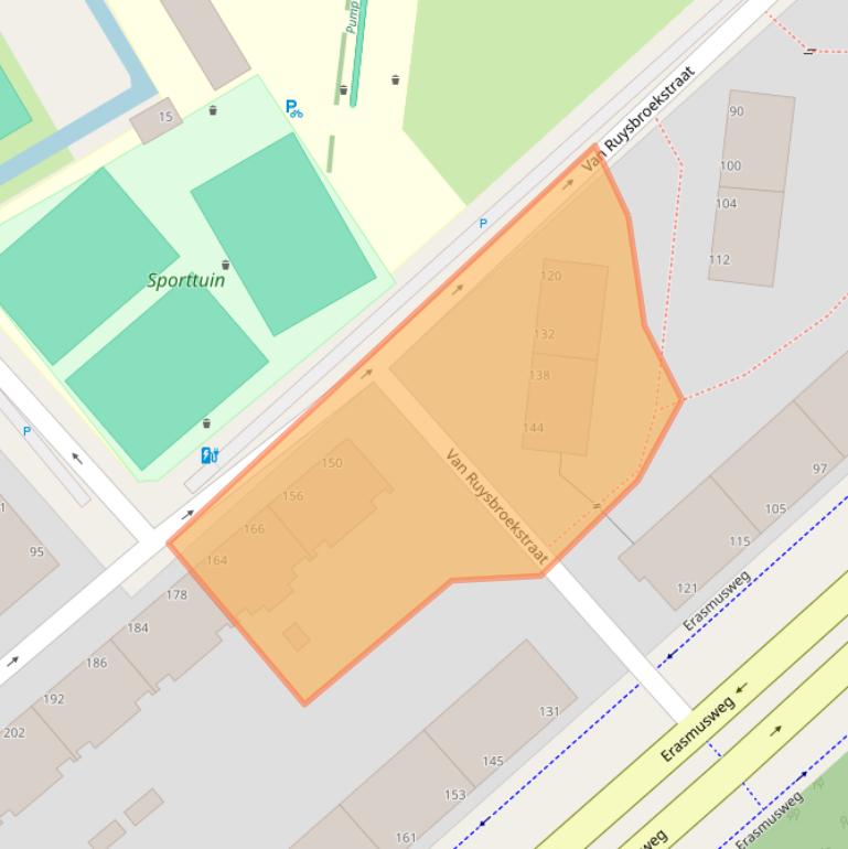 Kaart van postcodegebied 2531TM.