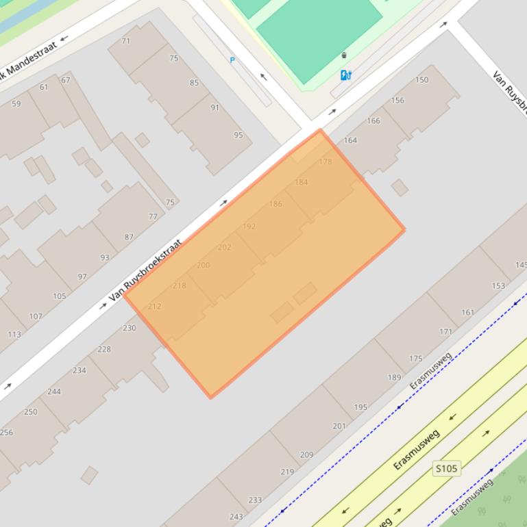 Kaart van postcodegebied 2531TN.