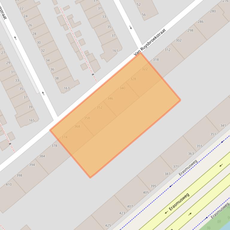 Kaart van postcodegebied 2531TS.