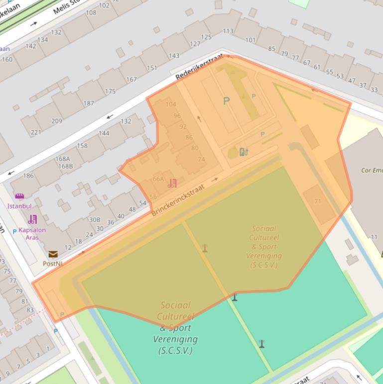 Kaart van postcodegebied 2531VE.