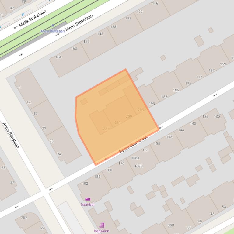 Kaart van postcodegebied 2531VL.