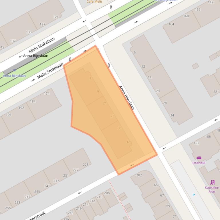 Kaart van postcodegebied 2531VT.