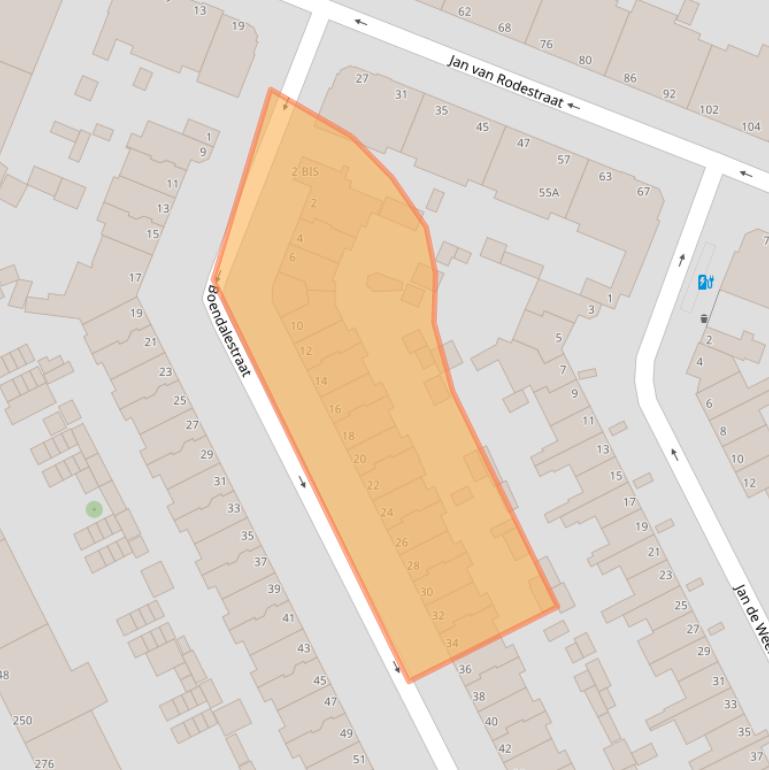 Kaart van postcodegebied 2531XL.