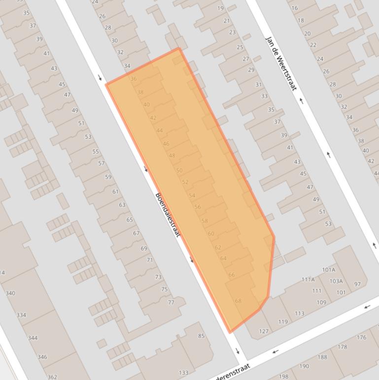 Kaart van postcodegebied 2531XM.