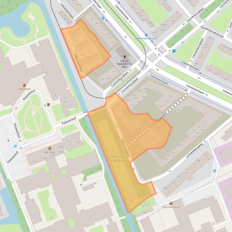 Kaart van postcodegebied 2532AD.