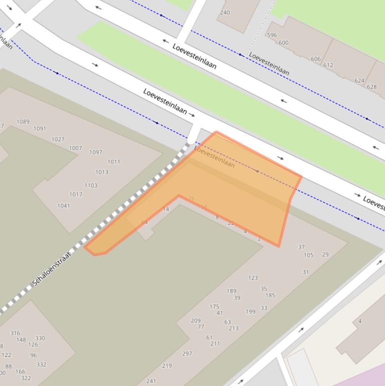 Kaart van postcodegebied 2532AH.