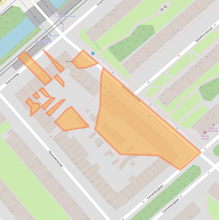 Kaart van postcodegebied 2532AZ.