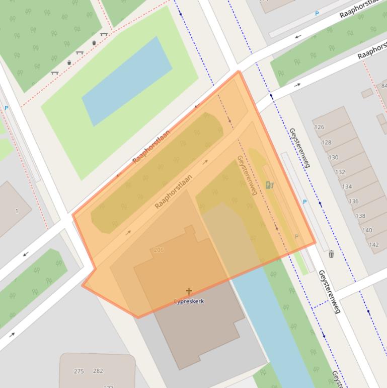 Kaart van postcodegebied 2532BL.