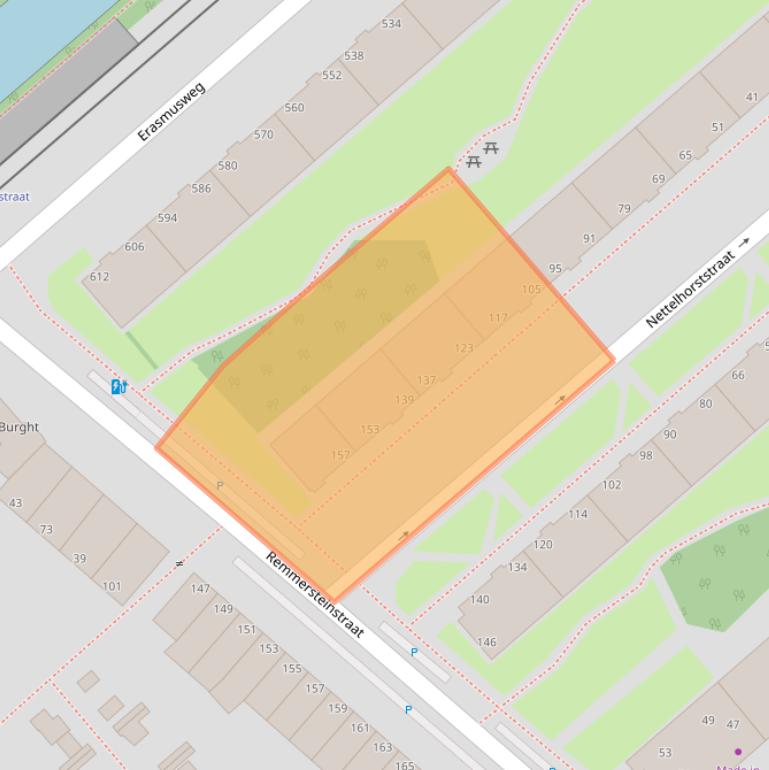 Kaart van postcodegebied 2532BP.