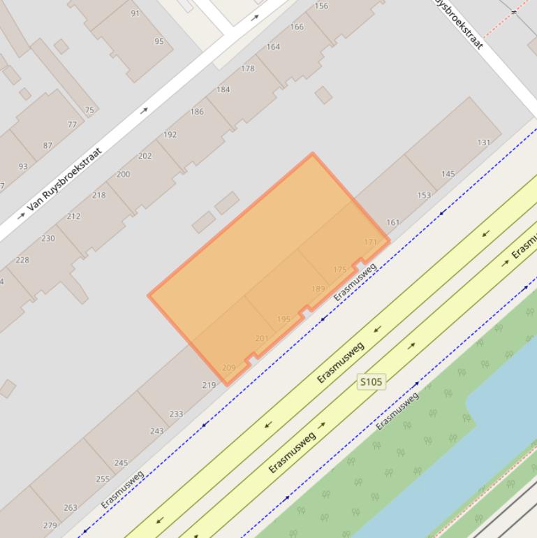 Kaart van postcodegebied 2532CH.