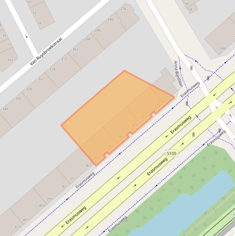 Kaart van postcodegebied 2532CL.