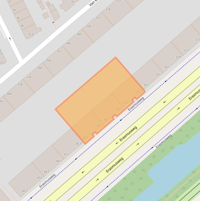 Kaart van postcodegebied 2532CM.