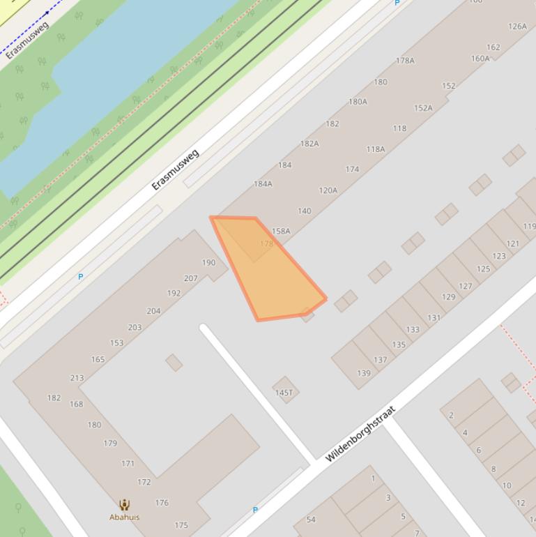 Kaart van postcodegebied 2532CT.