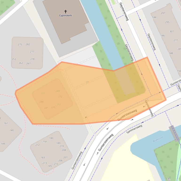 Kaart van postcodegebied 2532DC.