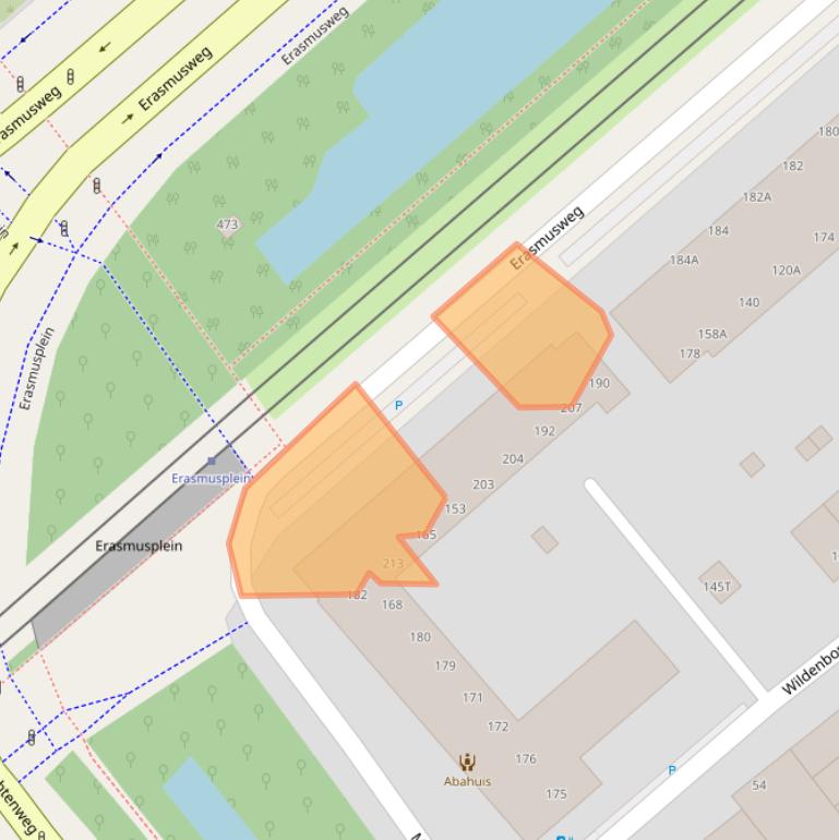 Kaart van postcodegebied 2532ET.