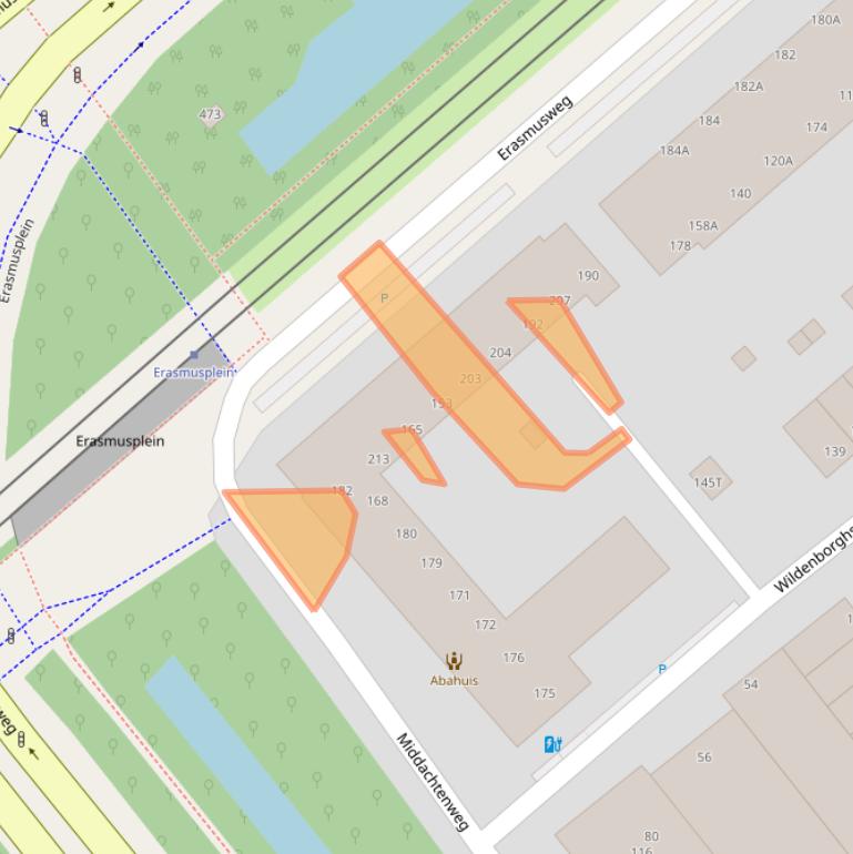 Kaart van postcodegebied 2532EX.