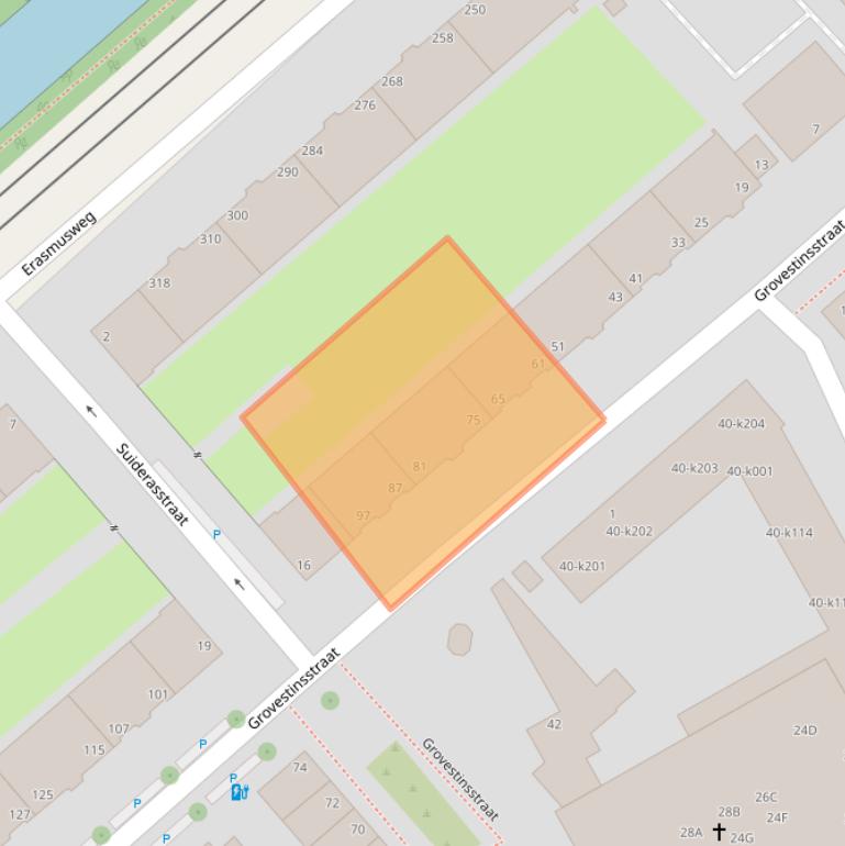 Kaart van postcodegebied 2532ST.