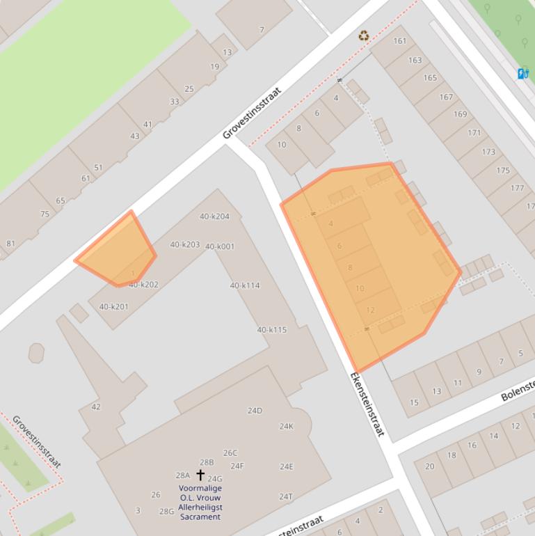 Kaart van postcodegebied 2532TA.