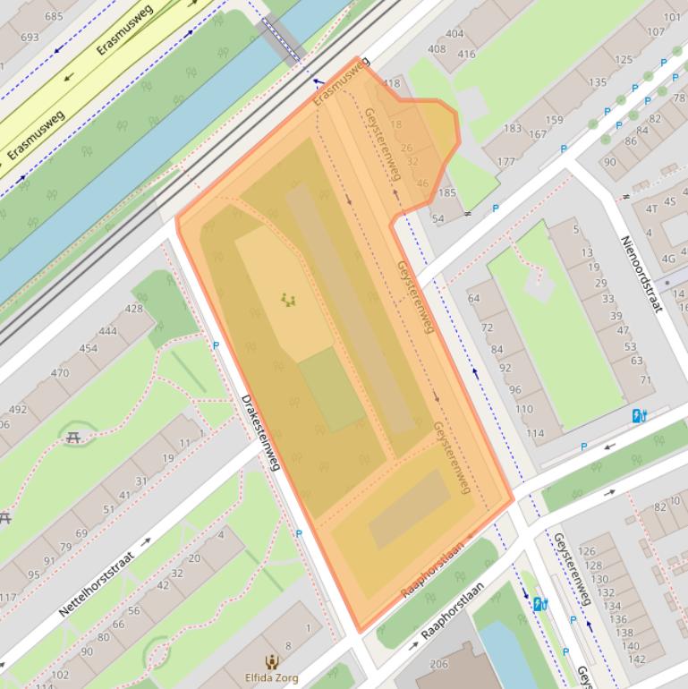 Kaart van postcodegebied 2532TR.