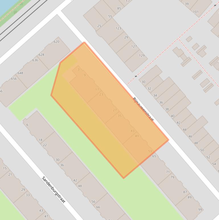 Kaart van postcodegebied 2532VA.