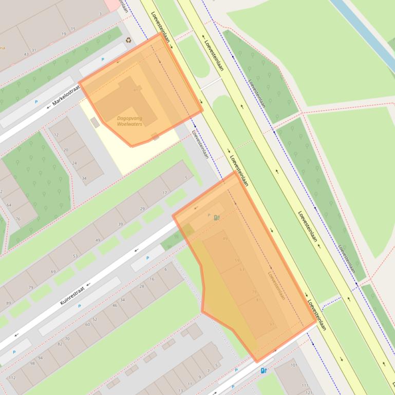 Kaart van postcodegebied 2533AG.