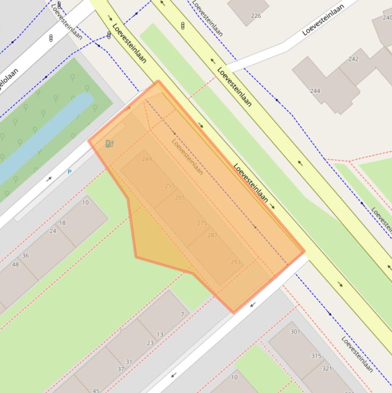 Kaart van postcodegebied 2533AK.