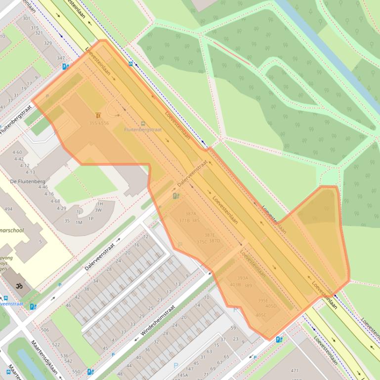 Kaart van postcodegebied 2533AM.