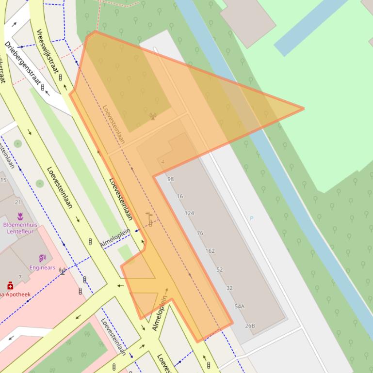 Kaart van postcodegebied 2533AR.