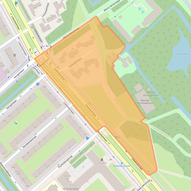 Kaart van postcodegebied 2533BA.