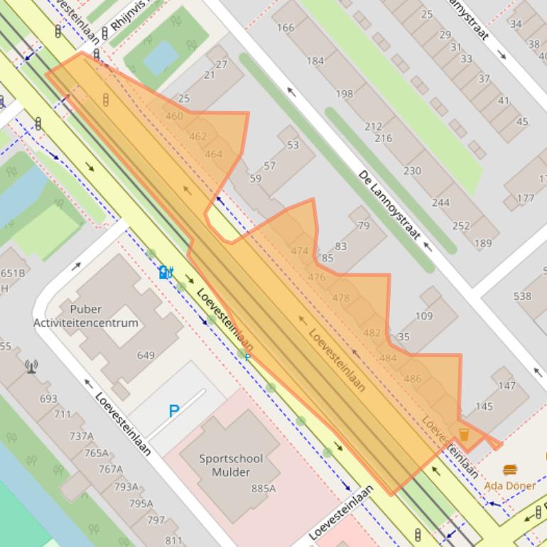 Kaart van postcodegebied 2533CG.