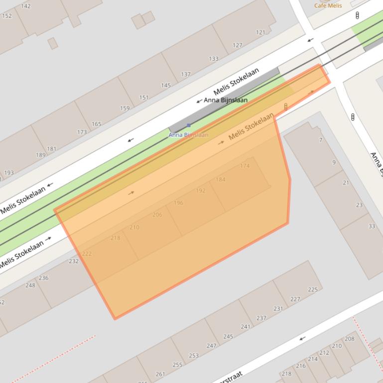Kaart van postcodegebied 2533ED.