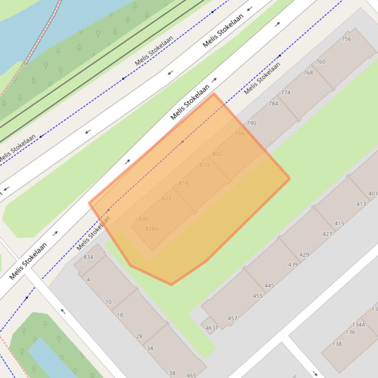 Kaart van postcodegebied 2533EW.