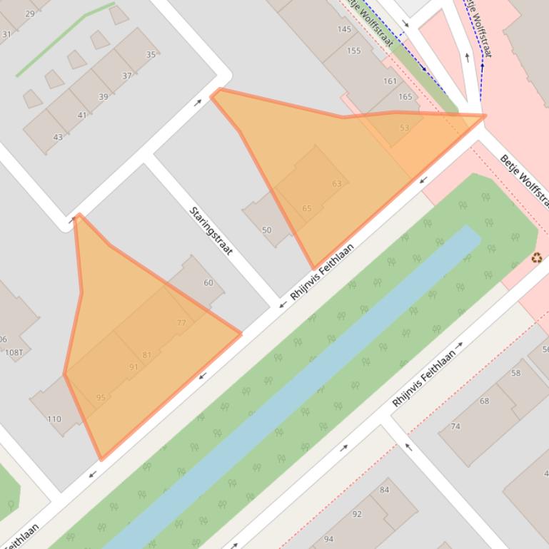 Kaart van postcodegebied 2533GB.