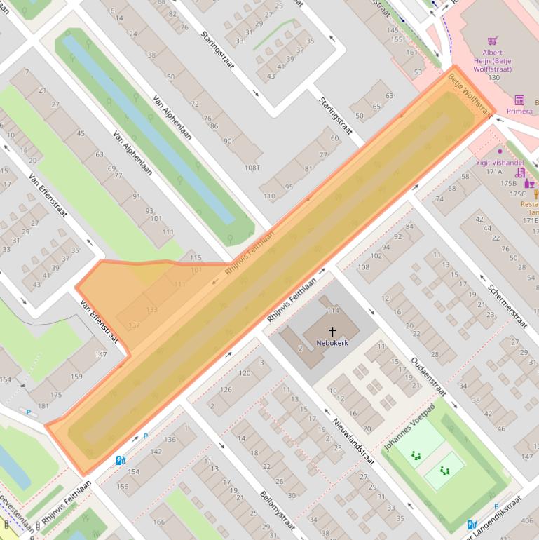 Kaart van postcodegebied 2533GC.