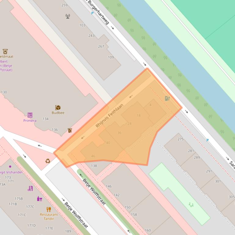 Kaart van postcodegebied 2533GE.