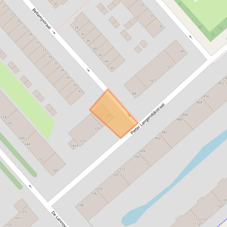 Kaart van postcodegebied 2533GK.