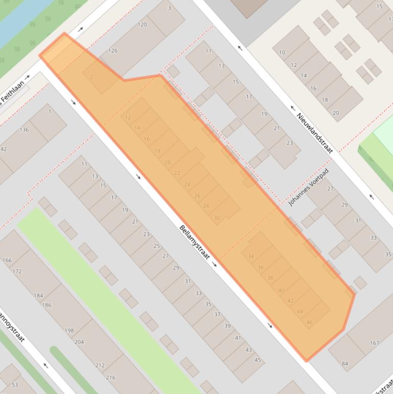Kaart van postcodegebied 2533GL.