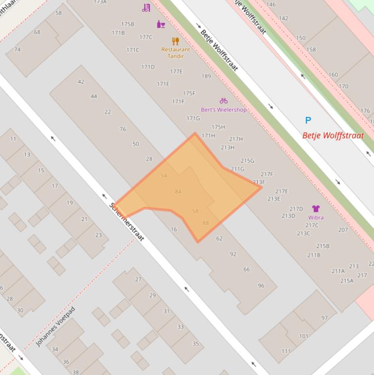 Kaart van postcodegebied 2533HD.