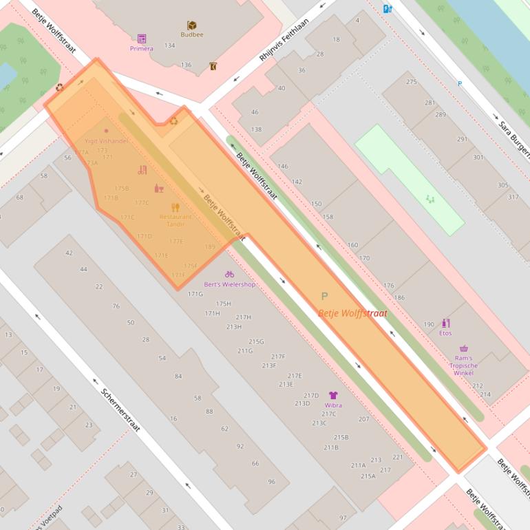 Kaart van postcodegebied 2533HK.