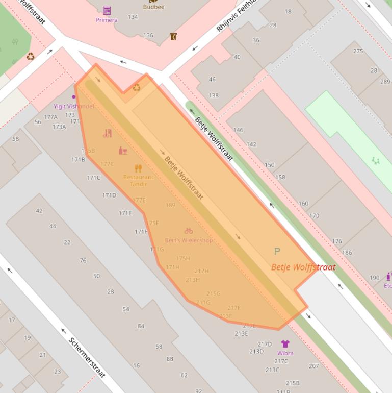 Kaart van postcodegebied 2533HM.