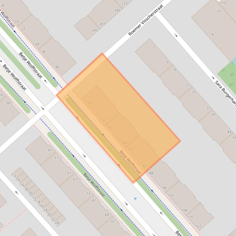 Kaart van postcodegebied 2533HR.