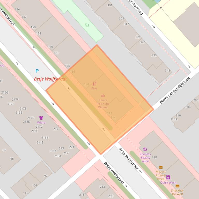 Kaart van postcodegebied 2533HV.