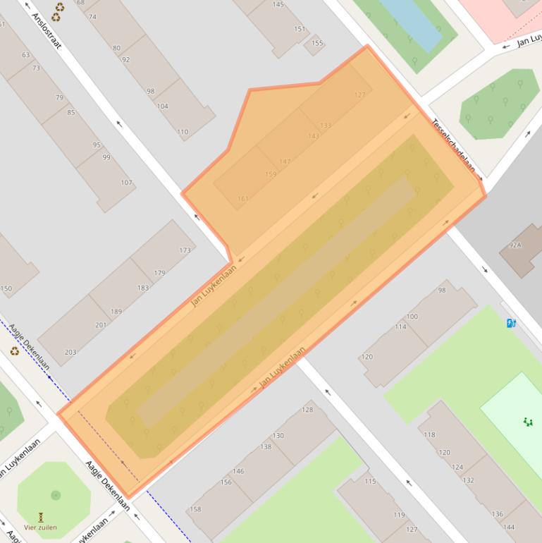 Kaart van postcodegebied 2533JN.